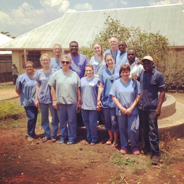 Sarah and the rest of the Dentaid Team 2014